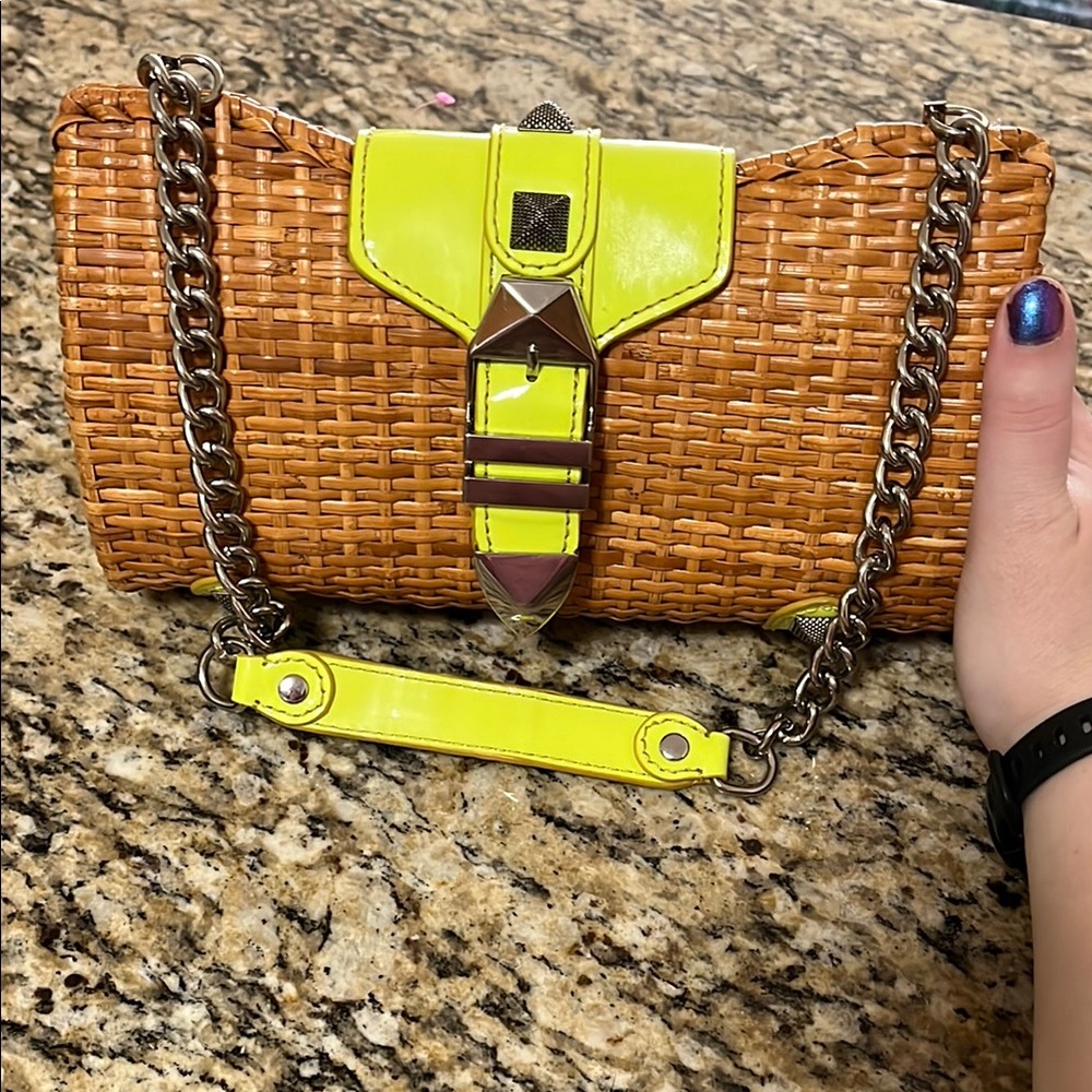 Rebecca Minkoff wicker shoulder bag